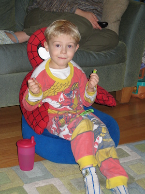 Tim in his jammies (01-28-2007 19:15)