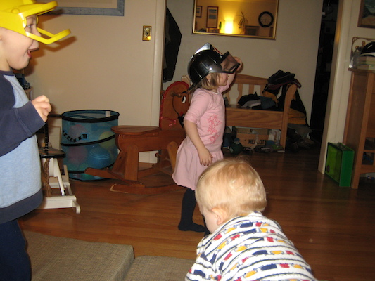 Firefighters Tim and Emma are off!  With Cole (02-04-2007 17:15)