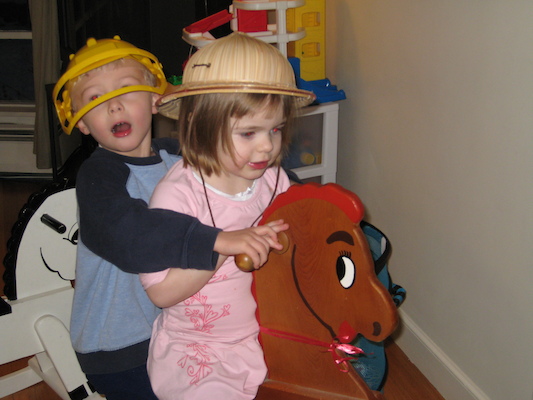 Tim and Emma horseriding (02-04-2007 17:19)
