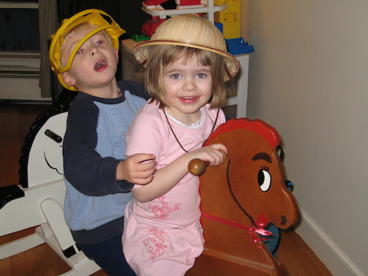 Tim and Emma horseriding (02-04-2007 17:19)