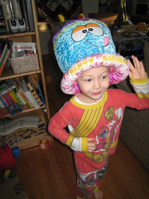 Tim in his Birthday hat (03-01-2007 06:10)