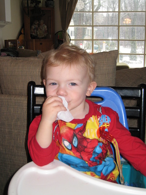 Cole cleaning up (03-02-2007 12:07)