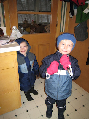 Tim and Cole are ready for the snow (03-16-2007 18:07)