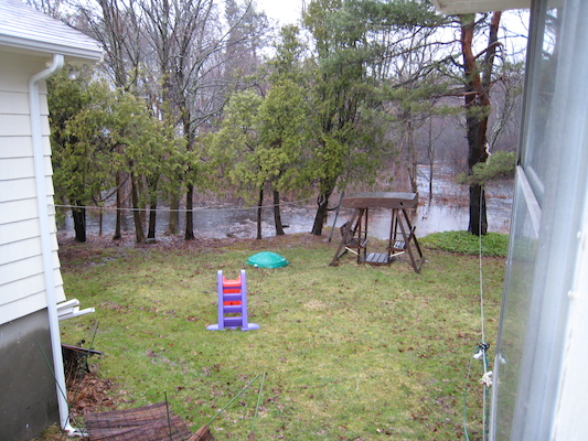 Seasonal pond in the back yard (04-16-2007 07:53)