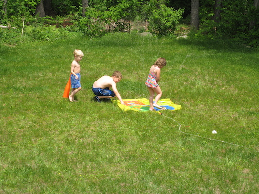 Tim and friends playing with water (05-27-2007 12:32)
