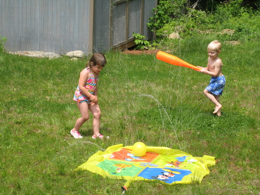 Tim and friends playing with water (05-27-2007 12:33)