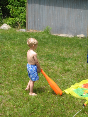 Tim and friends playing with water (05-27-2007 12:35)
