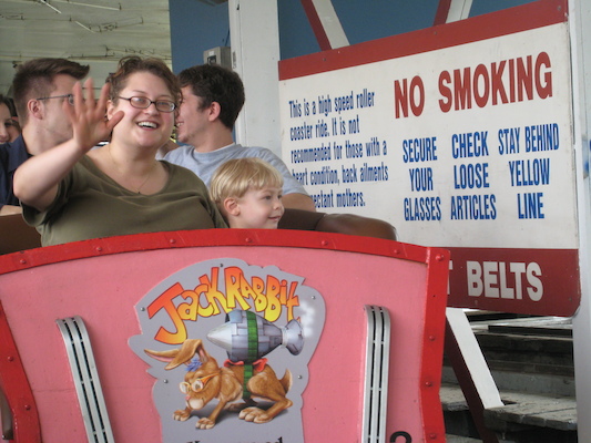 Xine and Tim on the Jack Rabbit (06-14-2007 14:40)