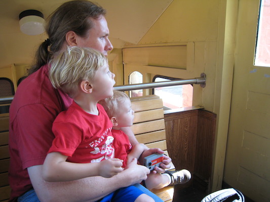 Ben, Tim and Cole on the incline (06-15-2007 11:21)