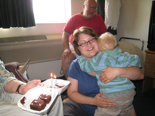 Cole and Mommy hugging (06-16-2007 10:11)