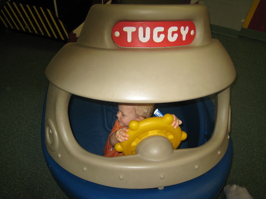 Cole in a boat (06-24-2007 15:30)