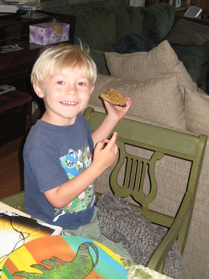 Tim eating (07-02-2007 07:47)