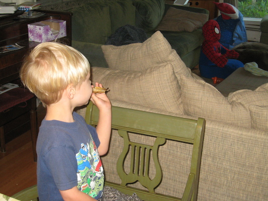 Tim eating (07-02-2007 07:47)