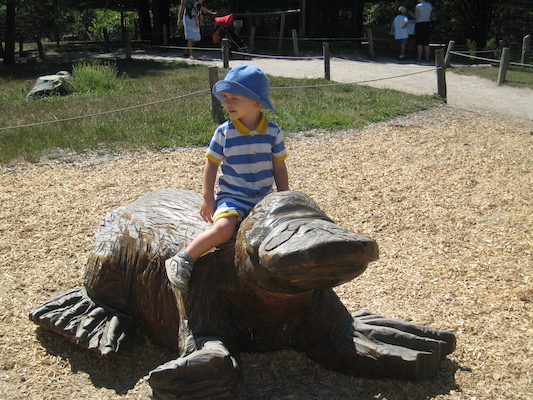 Cole riding the platypus (08-28-2007 12:23)