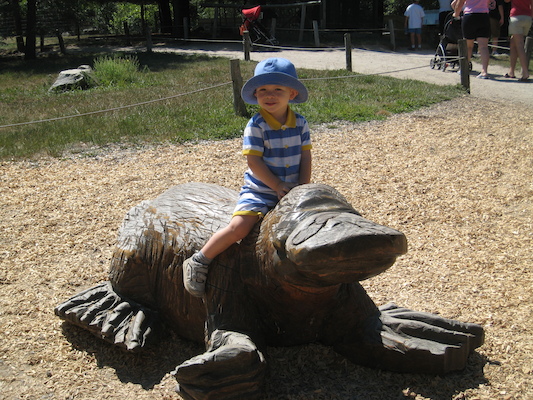 Cole riding the platypus (08-28-2007 12:24)