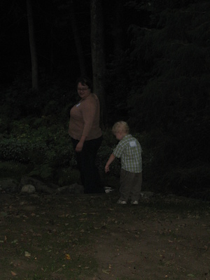 Mommy and Cole exploring (09-22-2007 19:26)