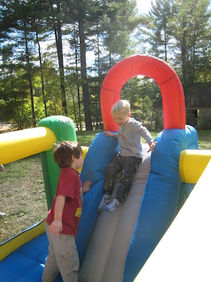 Tim on a bouncy slide (09-30-2007 15:26)