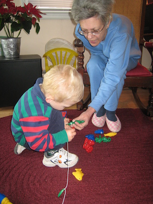 Cole and Nea fishing (12-25-2007 10:27)