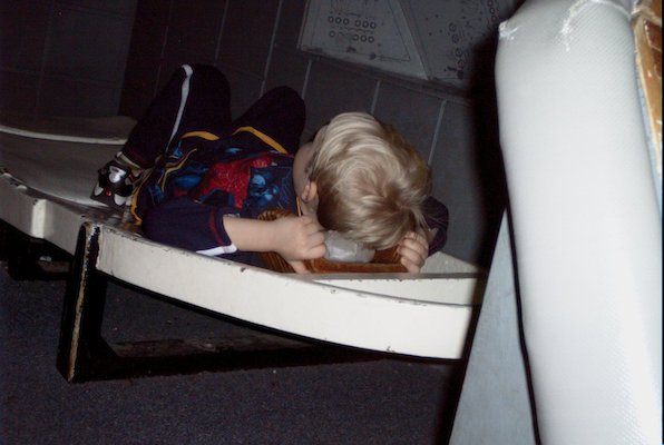 Tim in the space ship (by Cole)