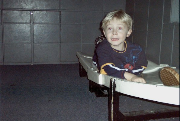 Tim in the space ship (by Cole)