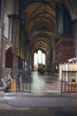 Inside Salisbury cathedral