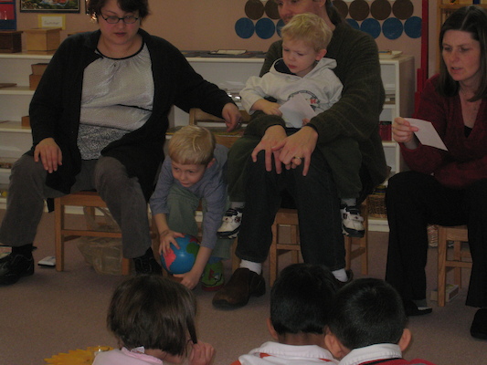 At Tim's school for the birthday walk (02-29-2008 13:08)