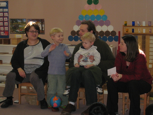 At Tim's school for the birthday walk (02-29-2008 13:09)