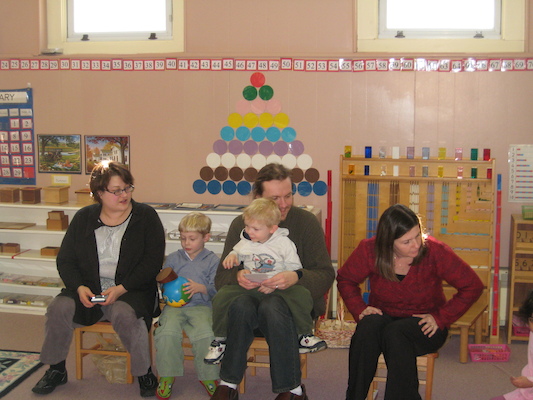 At Tim's school for the birthday walk (02-29-2008 13:10)