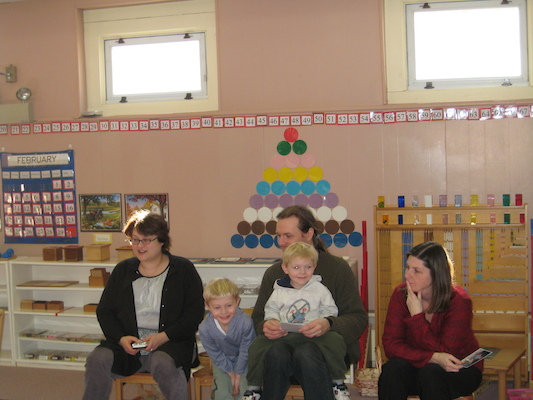 At Tim's school for the birthday walk (02-29-2008 13:11)