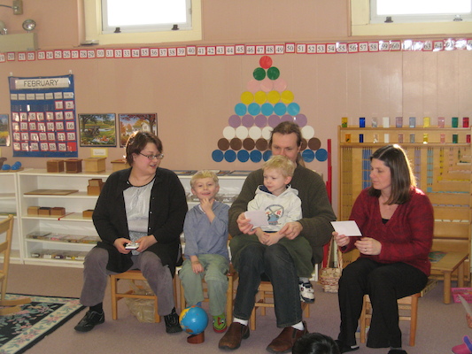 At Tim's school for the birthday walk (02-29-2008 13:12)