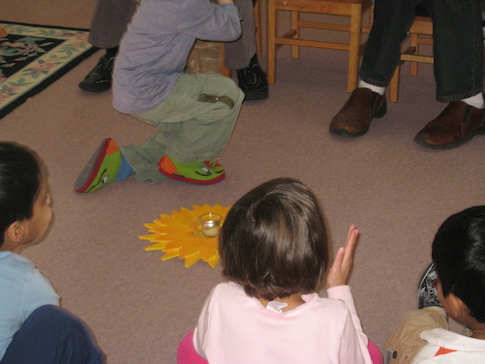 At Tim's school for the birthday walk (02-29-2008 13:13)