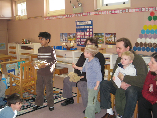 At Tim's school for the birthday walk (02-29-2008 13:17)