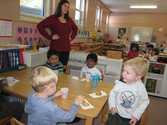 At Tim's school for the birthday walk (02-29-2008 13:21)