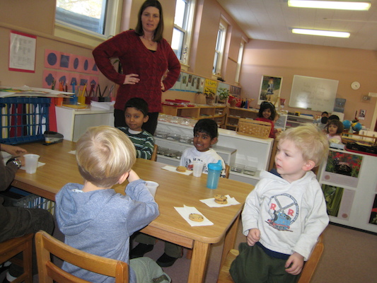 At Tim's school for the birthday walk (02-29-2008 13:21)