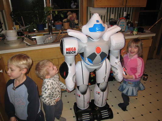 Cole, Tim, Mega-Mech and Emma (03-02-2008 17:42)