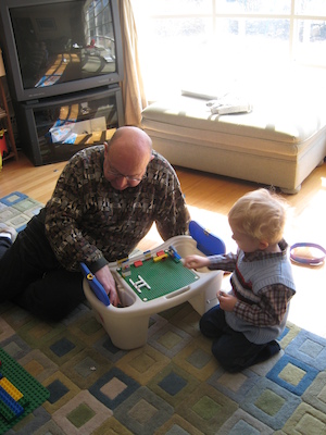 Easter morning Poppy and Nea (03-23-2008 11:14)