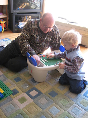 Easter morning Poppy and Nea (03-23-2008 11:14)