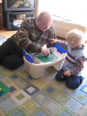 Easter morning Poppy and Nea (03-23-2008 11:14)