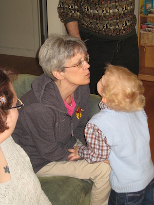 Easter morning Tim, Xine, Cole, Nea, Poppy (03-23-2008 13:28)