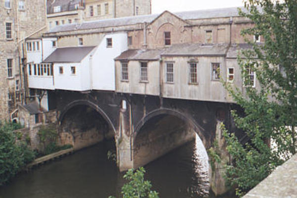 Behind Pultney bridge