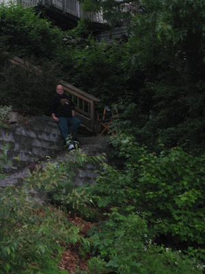 Poppy going up from the dock (06-06-2008 17:12)