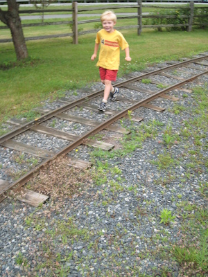 Tim on the train tracks (07-22-2008 09:14)