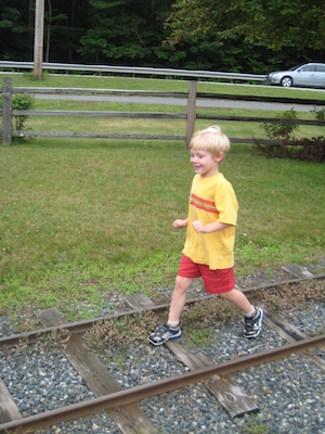 Tim on the train tracks (07-22-2008 09:14)