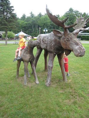 Tim on a Moose with Cole (07-22-2008 09:21)