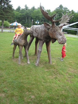 Tim on a Moose with Cole (07-22-2008 09:21)