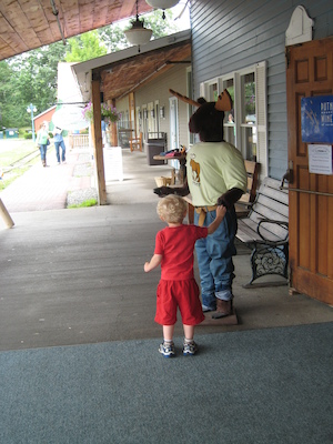 Cole and a moose (07-22-2008 10:45)