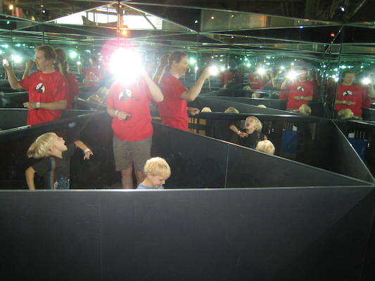 Tim, Ben and Cole in a kaleidoscope (07-24-2008 11:10)