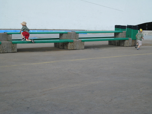 Tim and Cole outside the Biodome (07-25-2008 07:56)