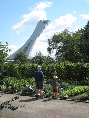 Xine, Cole and Tim at the Botanical Garden (07-25-2008 09:53)