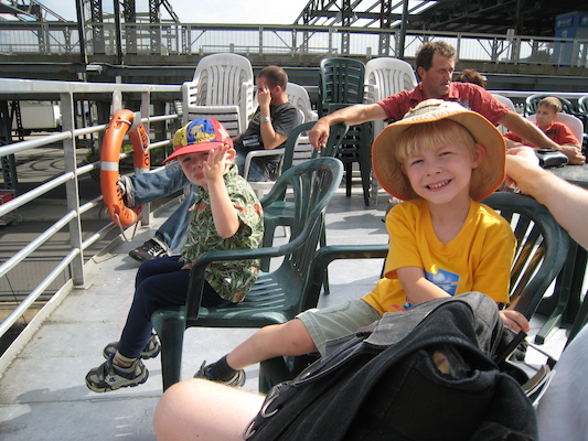 Cole and Tim cruising (07-28-2008 15:01)